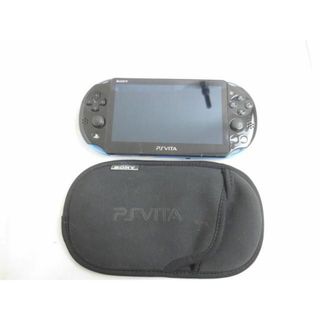  中古品 ゲーム PS Vita 本体 PCH-2000 アクアブルー 動作品 初期化済み カバーケース付き(携帯用ゲーム機本体)