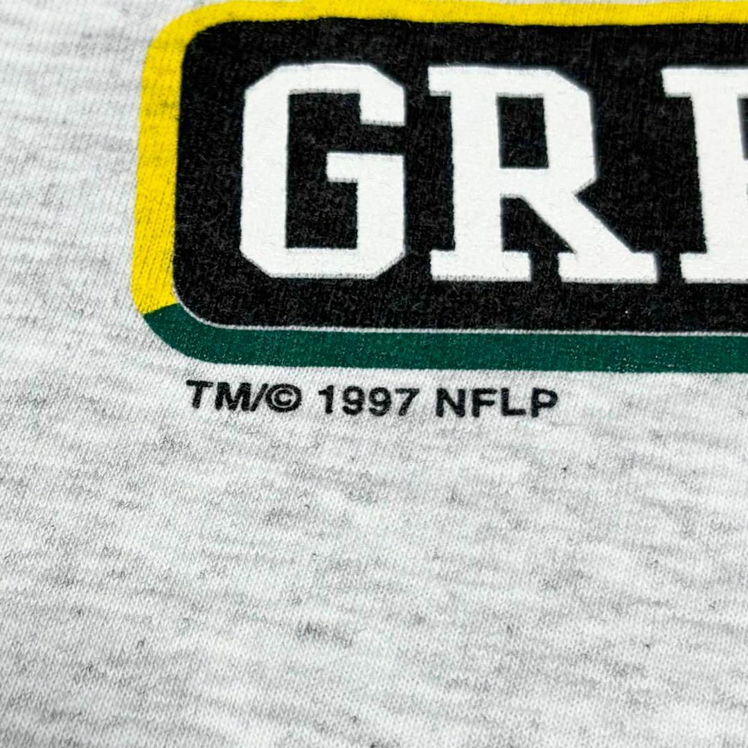 VINTAGE(ヴィンテージ)の90s メキシコ製古着　ヴィンテージ　ロゴTシャツ　NFL パッカーズ　霜降り メンズのトップス(Tシャツ/カットソー(半袖/袖なし))の商品写真