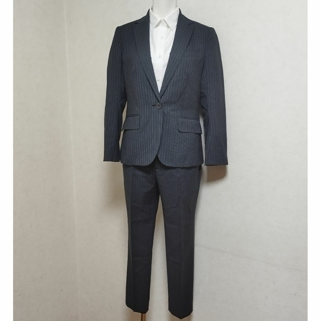 THE SUIT COMPANY(スーツカンパニー)の極美品M/38 ザスーツカンパニー 高級生地REDA春夏パンツスーツセットアップ レディースのフォーマル/ドレス(スーツ)の商品写真