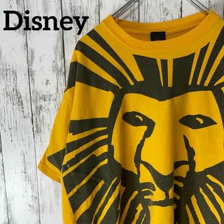 ディズニー(Disney)のDisney USA古着 ライオンキング Tシャツ 劇団四季 XL 黄 メンズ(Tシャツ/カットソー(半袖/袖なし))