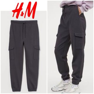 エイチアンドエム(H&M)のh&m スウェット ジョガーパンツ カーゴパンツ(カジュアルパンツ)