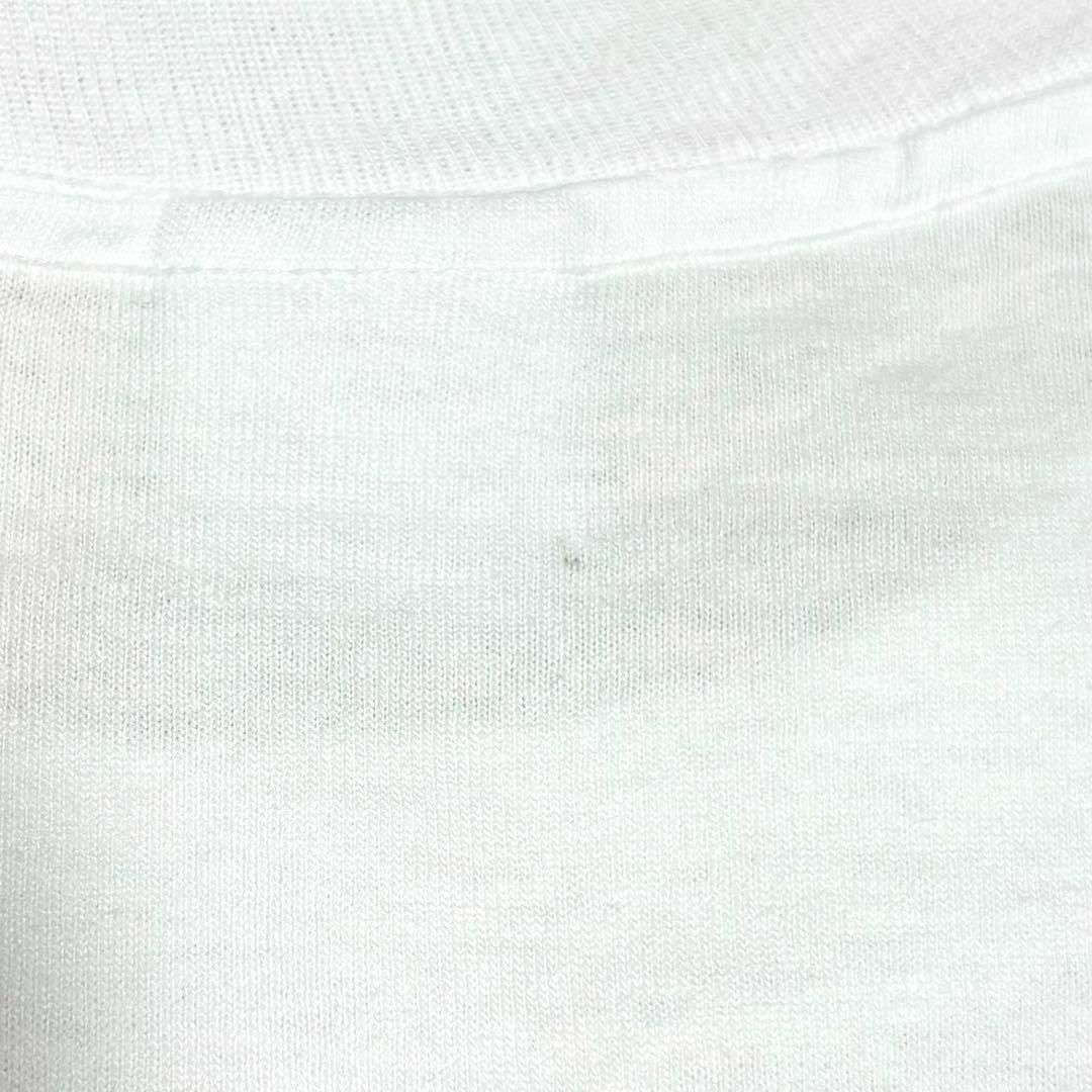 FRUIT OF THE LOOM(フルーツオブザルーム)の90sUSA製古着　ヴィンテージ　イベントTシャツ　白Tシャツ　シングルステッチ メンズのトップス(Tシャツ/カットソー(半袖/袖なし))の商品写真