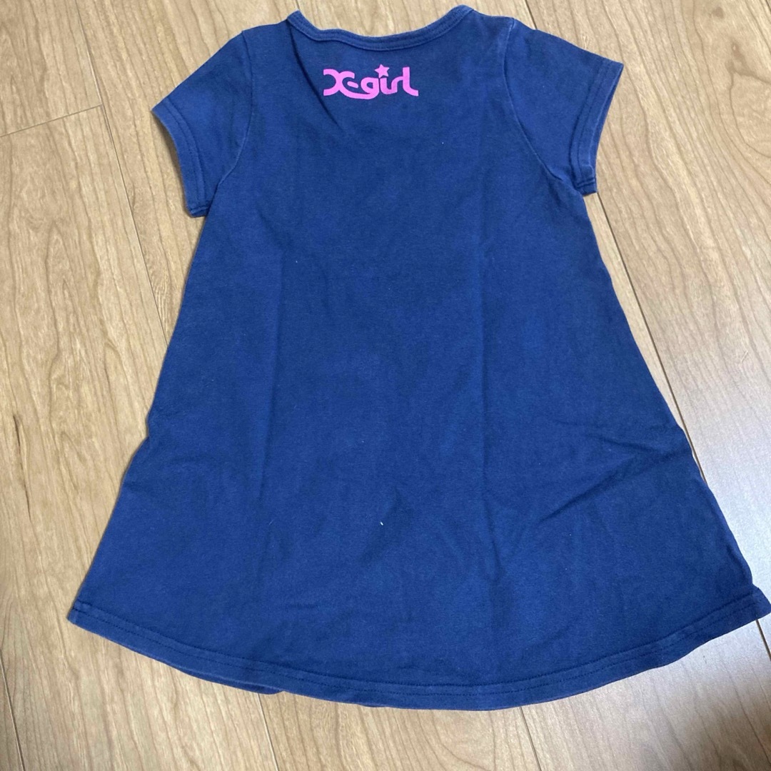 X-girl(エックスガール)の100 ワンピース　レギンス　3点セット　まとめ売り キッズ/ベビー/マタニティのキッズ服女の子用(90cm~)(ワンピース)の商品写真