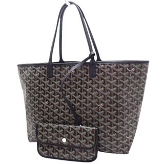 ゴヤール(GOYARD)のGOYARD(ゴヤール) サンルイ PM トートバッグ 肩掛けバッグ ショッピングバッグ ヘリンボーン柄 PVCコーティングキャンバス ゴヤールディンキャンバス ブラック黒 ブラウン茶 シルバー金具 ユニセックス 40802092118【中古】【アラモード】(トートバッグ)