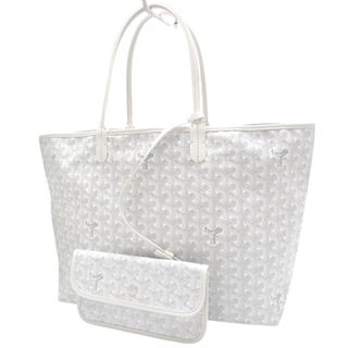 ゴヤール(GOYARD)のGOYARD(ゴヤール) サンルイ PM トートバッグ 肩掛け ショッピングバッグ ヘリンボーン柄 PVCコーティングキャンバス ゴヤールディンキャンバス ホワイト白 グレー シルバー金具 ユニセックス 40802093852【中古】【アラモード】(トートバッグ)