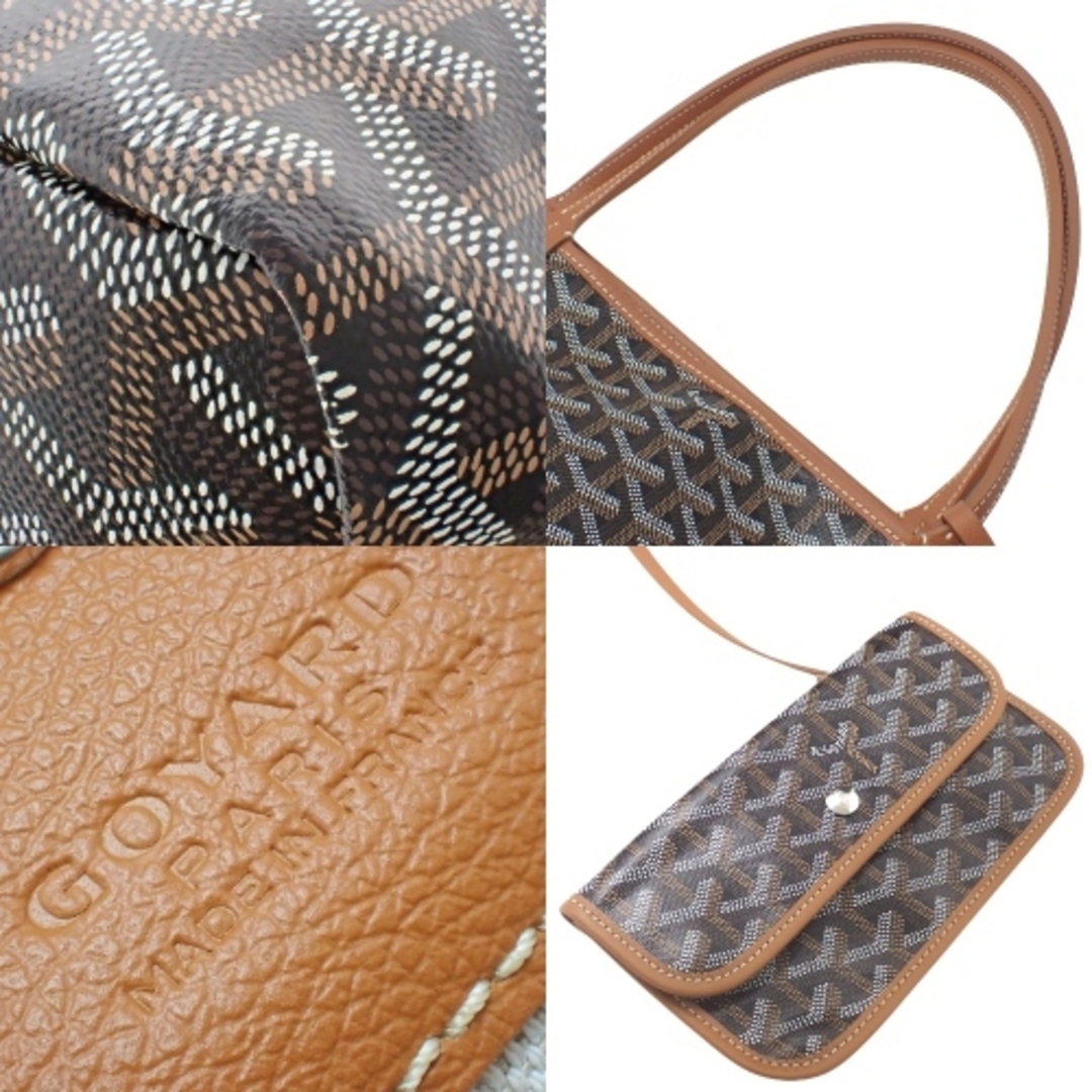 GOYARD - GOYARD(ゴヤール) サンルイ GM トートバッグ 肩掛け ショッピングバッグ ヘリンボーン柄 PVCコーティングキャンバス  ゴヤールディンキャンバス ブラック黒 ブラウン茶 シルバー金具 ユニセックス 40601113562【中古】【アラモード】の通販 by ALAMODE  ラクマ店 ...