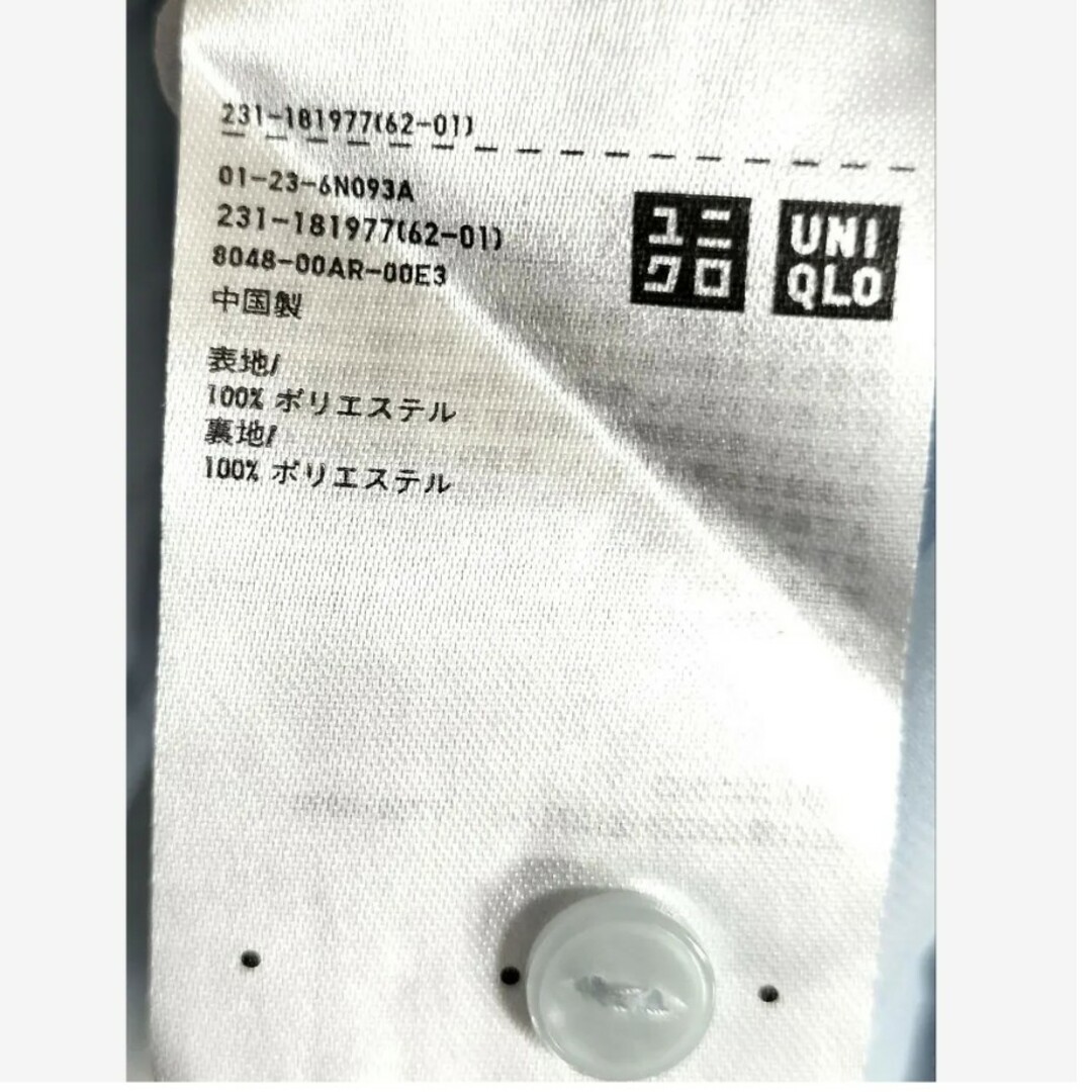 UNIQLO(ユニクロ)のUNIQLO　プリーツブラウス　Lサイズ レディースのトップス(シャツ/ブラウス(半袖/袖なし))の商品写真