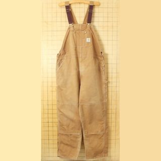 カーハート(carhartt)のUSA製carharttカーハートダックオーバーオールブラウンW46 ss121(サロペット/オーバーオール)