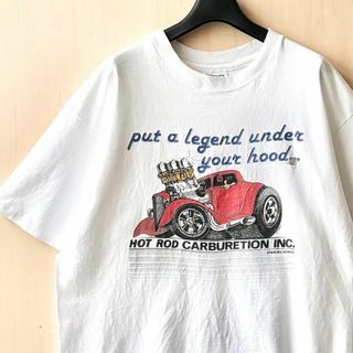 ヘインズ(Hanes)の90s USA製古着　ヴィンテージ　ヘインズ　ビーフィ　ボロTシャツ　ダメージ(Tシャツ/カットソー(半袖/袖なし))