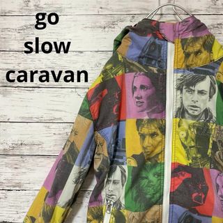 go slow caravan - go slow caravan × STARWARS 総柄ジップアップジャケット