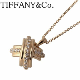 ティファニー(Tiffany & Co.)のティファニー ダイヤ ネックレス シグネチャー 750YG 41cm 新品仕上げ済 TIFFANY【16508】(ネックレス)