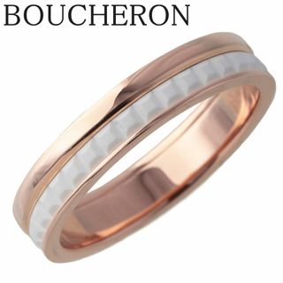 ブシュロン(BOUCHERON)のブシュロン キャトル ホワイト リング 現行モデル #51 AU750PG/ホワイトセラミック 保証書(2017年) 新品仕上げ済 BOUCHERON【16472】(リング(指輪))