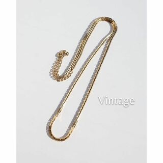 ヴィンテージ(VINTAGE)のゴールドカラー ユニーク ベネチアン チェーン vintage ネックレス(ネックレス)