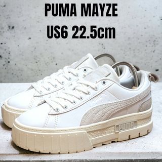 プーマ(PUMA)のPUMA MAYZE プーマ メイズ 22.5cm 厚底スニーカー ホワイト(スニーカー)