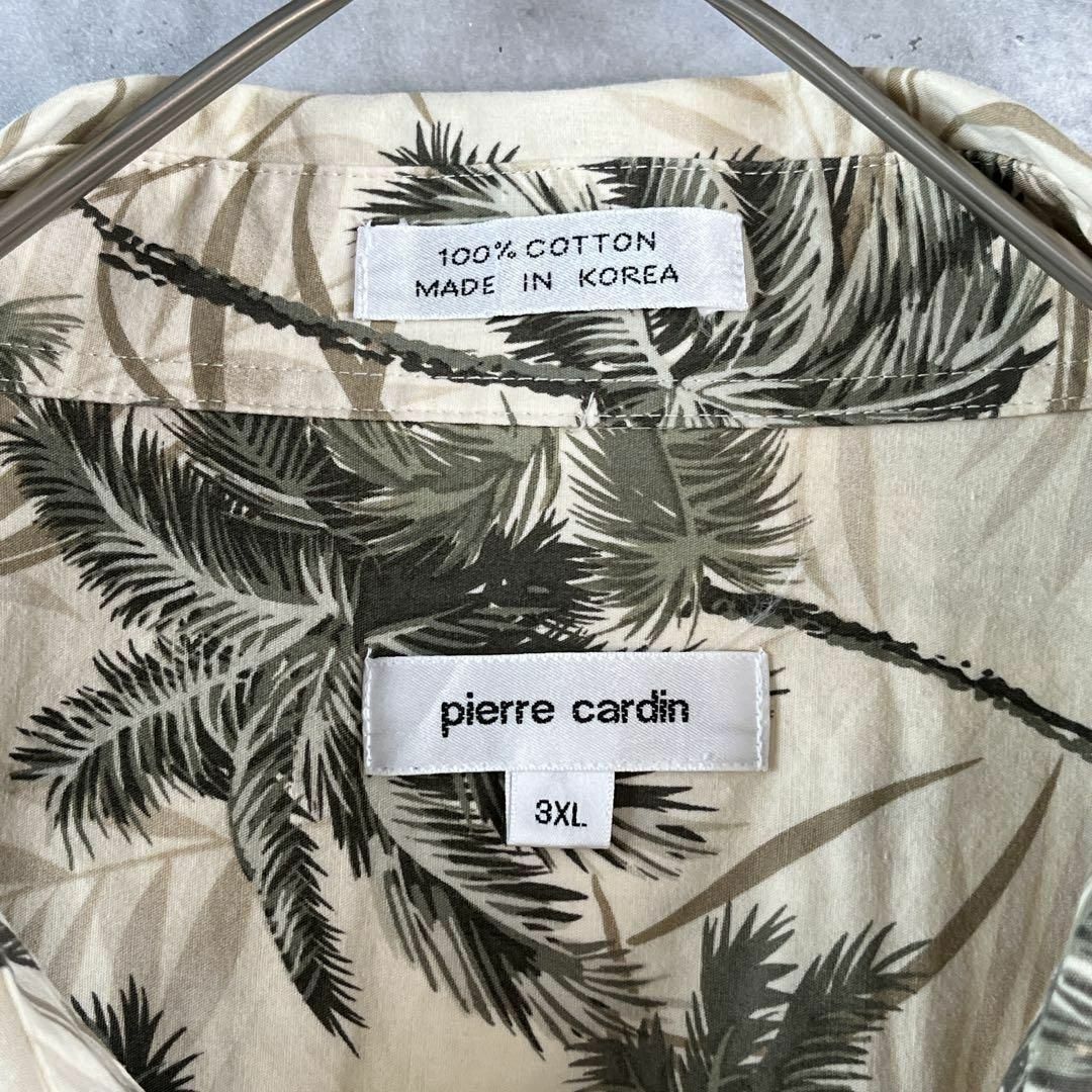 pierre cardin(ピエールカルダン)の美品 超ビッグサイズ ピエールカルダン アロハシャツ 総柄 ベージュ 3XL メンズのトップス(シャツ)の商品写真