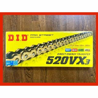 520VX3 DID ゴールド　チェーン　110L CBX 400F ゼファー(パーツ)