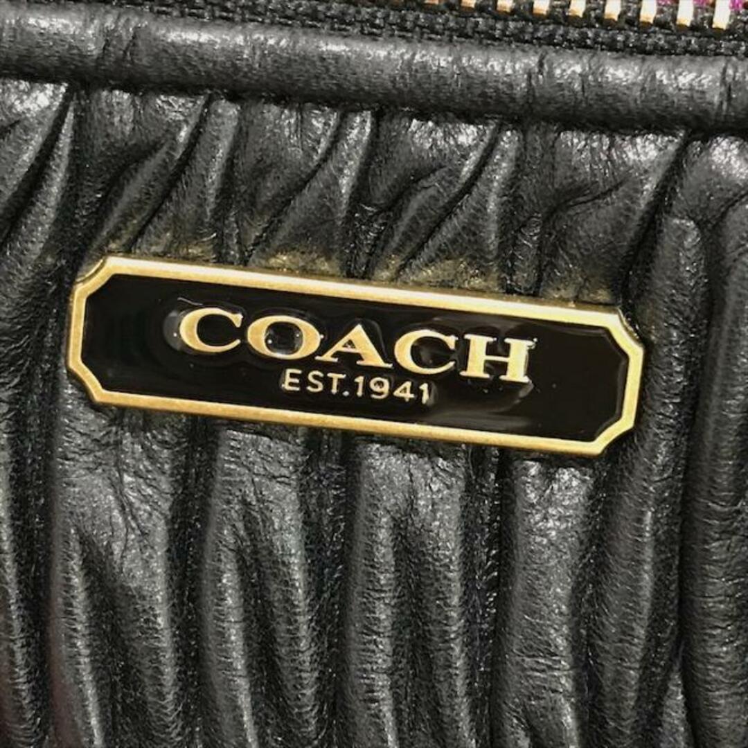 COACH - 良品 COACH コーチ レザー 2WAY ハンド バッグ ブラック