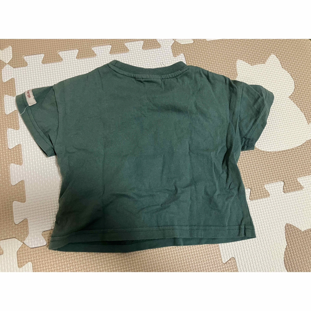 半袖Tシャツ Tシャツ 半袖 ベビー服 ベビー 80 車 グリーン 緑 キッズ/ベビー/マタニティのベビー服(~85cm)(Ｔシャツ)の商品写真