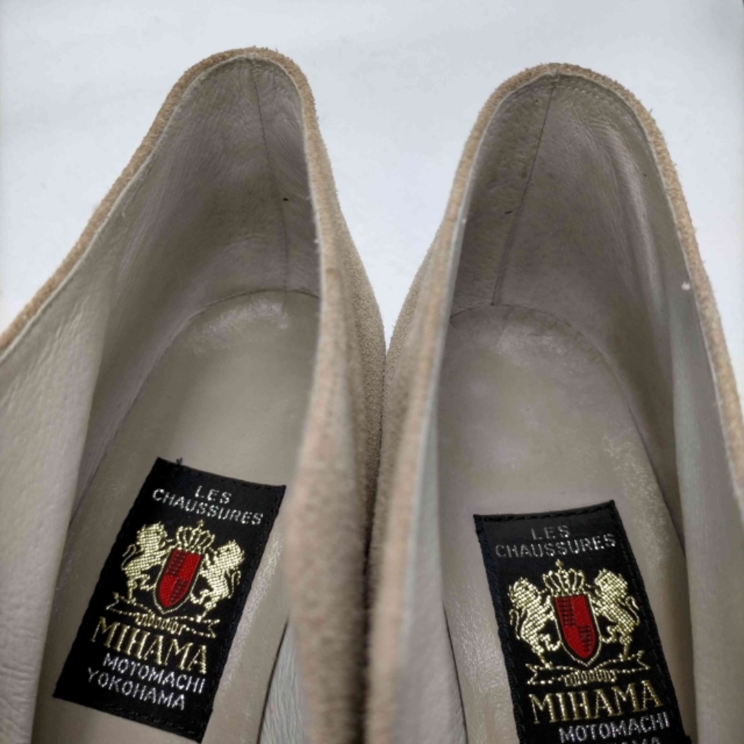 MIHAMA(ミハマ) スウェード フロントリボン パンプス レディース レディースの靴/シューズ(ハイヒール/パンプス)の商品写真