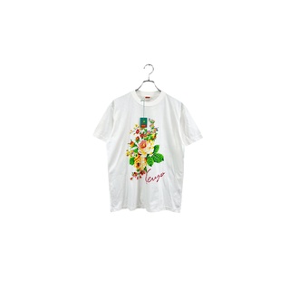 KENZO flower print T-shirt ケンゾー 半袖Tシャツ 花柄 ホワイト サイズM プリントT 白T ヴィンテージ ネ(Tシャツ/カットソー(半袖/袖なし))