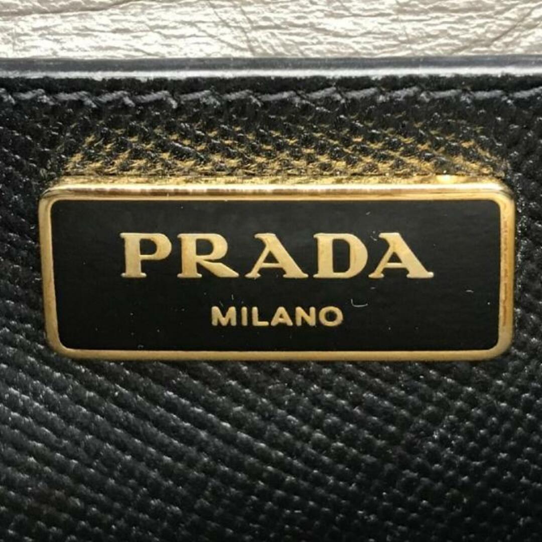 PRADA(プラダ)の美品 PRADA プラダ ロゴ金具 サフィアーノ レザー 2WAY トート ショルダー バッグ ブラック a3051 レディースのバッグ(トートバッグ)の商品写真