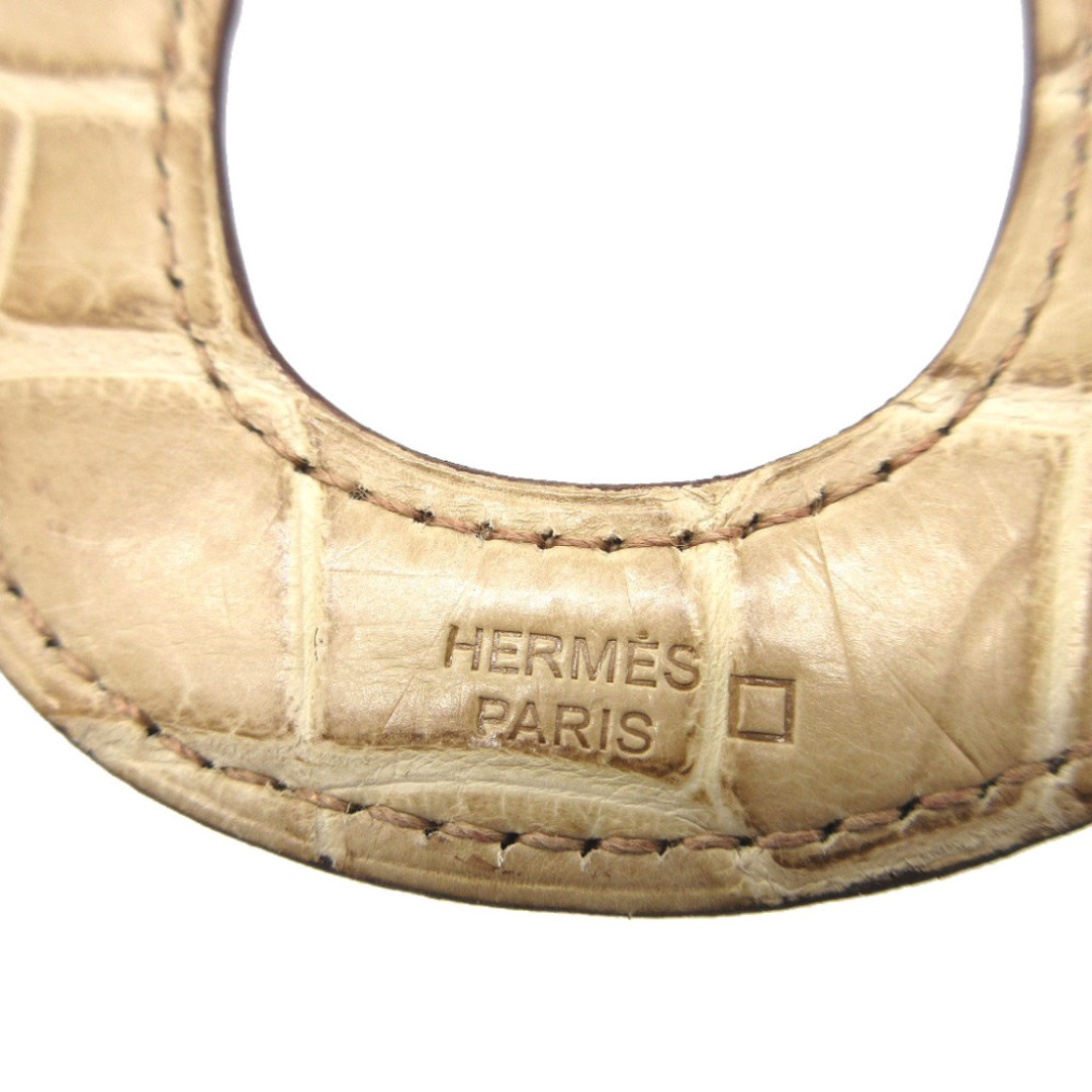 Hermes(エルメス)の美品 エルメス □L刻印(2011年製) アリゲーターマット バッファローホーン ブラウン 茶 ネックレス 0055【中古】HERMES レディースのアクセサリー(ネックレス)の商品写真