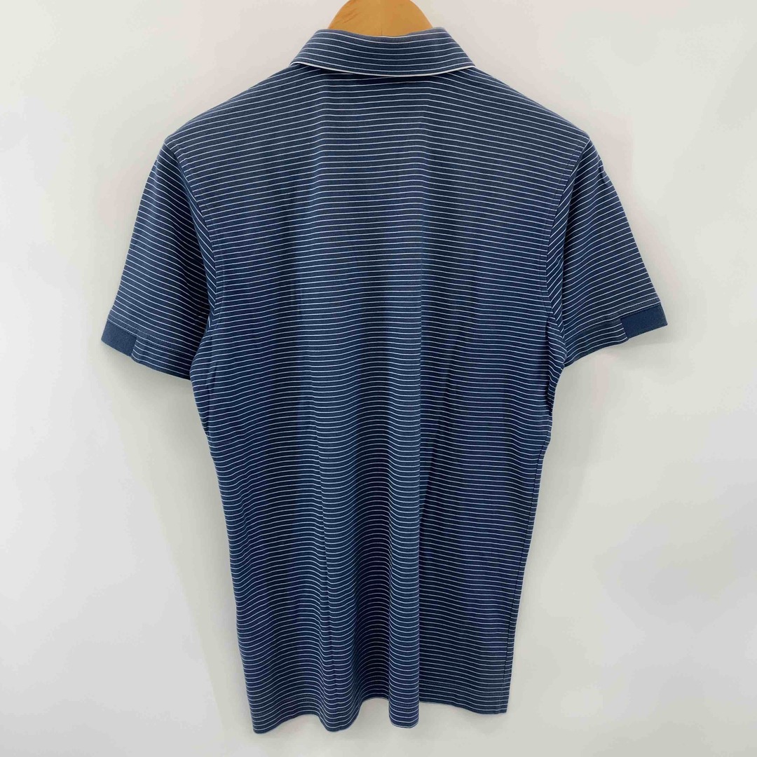 Dunhill(ダンヒル)のdunhill ダンヒル メンズ ポロシャツ ブルー ボーダー 胸ポケット メンズのトップス(ポロシャツ)の商品写真