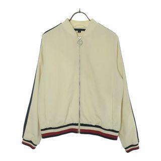 トミーヒルフィガー(TOMMY HILFIGER)のトミーヒルフィガー ジップジャケット M ホワイト系 TOMMY HILFIGER ブルゾン レディース 古着 【240418】(その他)