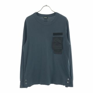 DIESEL - ディーゼル 長袖 Tシャツ XS ネイビー系 DIESEL ロンT カットソー メンズ 古着 【240418】 メール便可