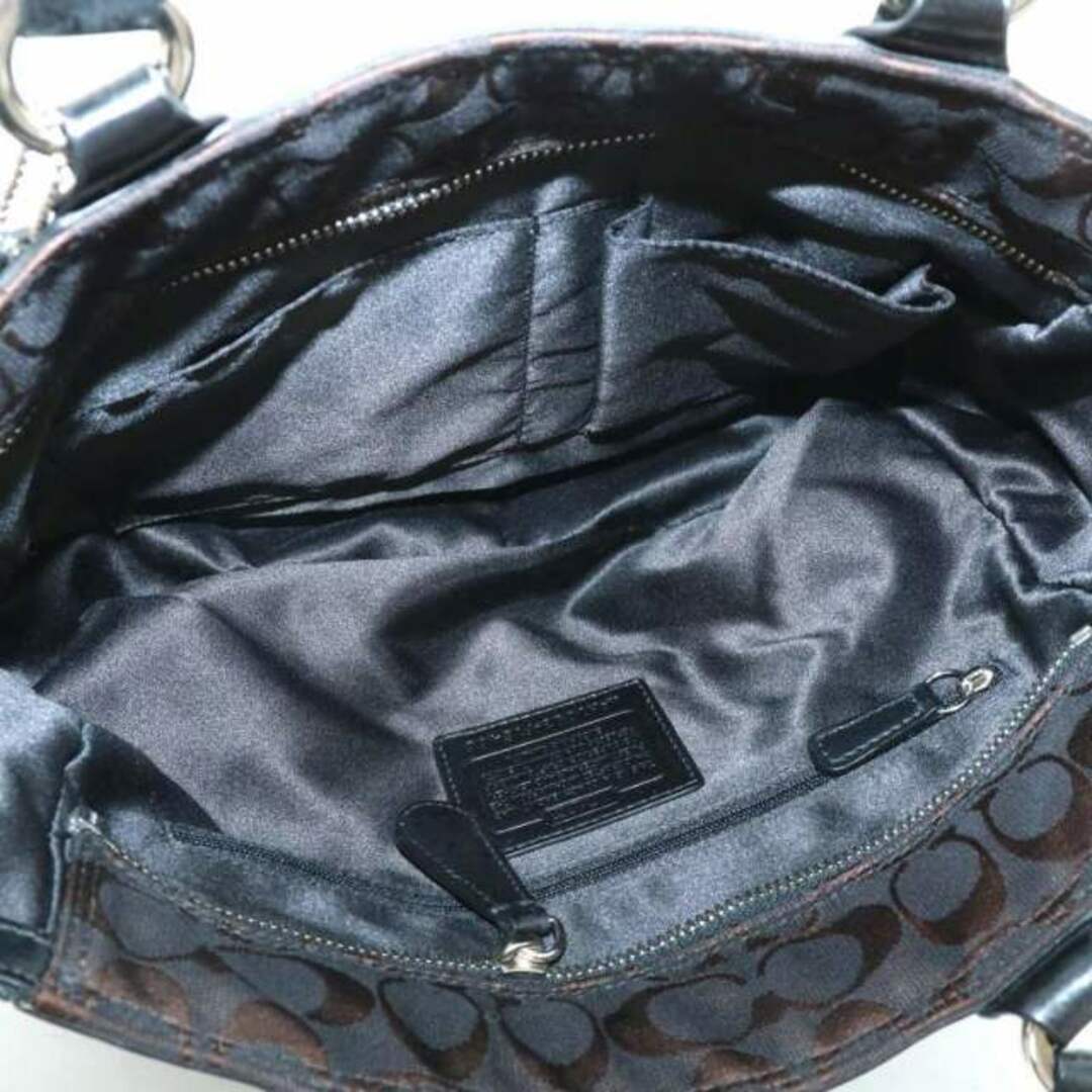 COACH(コーチ)のコーチ トートバッグ ハンド ピースドパッチワーク 黒 茶色 F15466 レディースのバッグ(トートバッグ)の商品写真