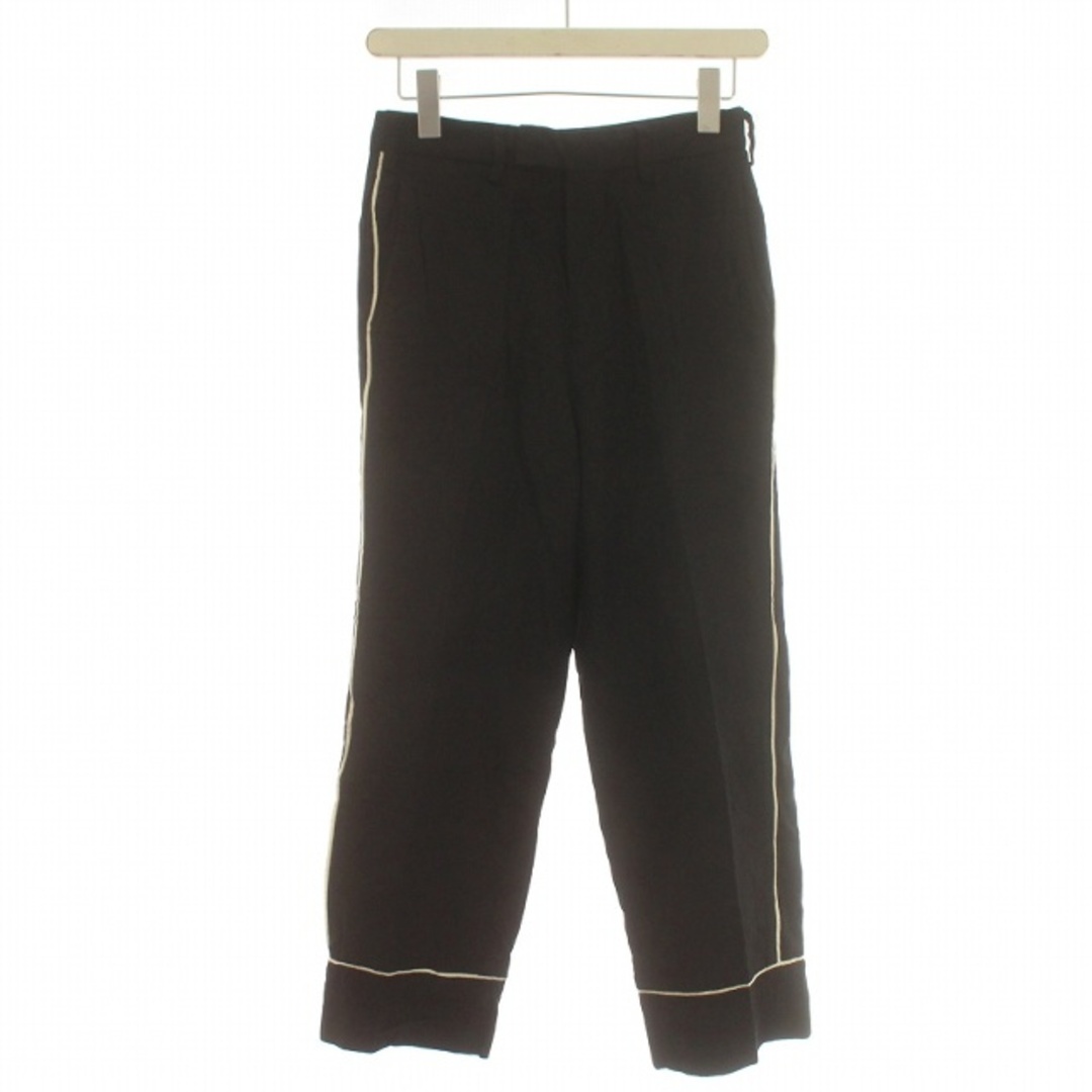 UNUSED(アンユーズド)のUNUSED パンツ スラックス ストレート パイピング ライン 1 S 黒 メンズのパンツ(スラックス)の商品写真
