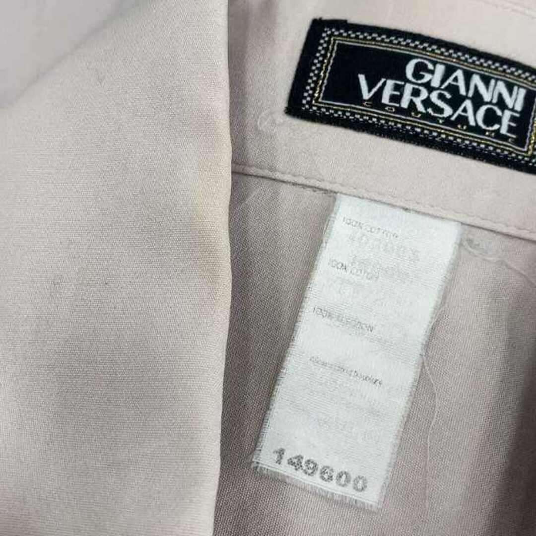 Gianni Versace(ジャンニヴェルサーチ)のGIANNI VERSACE メデューサボタン ボタンダウンシャツ 48 ピンク メンズのトップス(シャツ)の商品写真