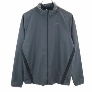 NIKE - ナイキ 長袖 ジップジャケット S グレー NIKE フロントジップ メンズ 古着 【240418】