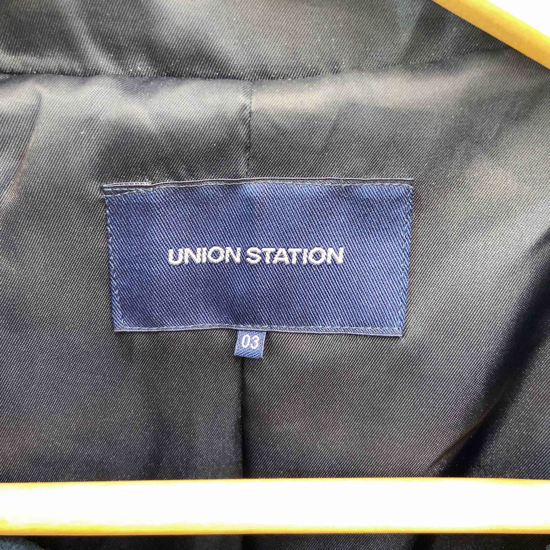 UNION STATION(ユニオンステーション)のUNION STATION ユニオンステーション　深緑　ショート丈　 メンズ ダッフルコート メンズのジャケット/アウター(トレンチコート)の商品写真
