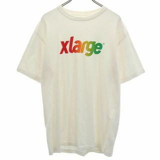 エクストララージ(XLARGE)のエクストララージ プリント 半袖 Tシャツ L ホワイト系 XLARGE メンズ 古着 【240418】(Tシャツ/カットソー(半袖/袖なし))