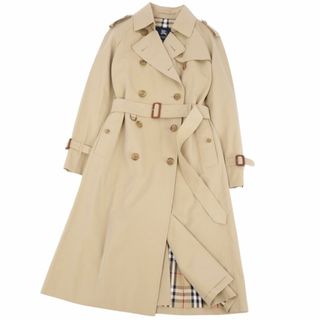 バーバリー(BURBERRY)の美品 バーバリー ロンドン BURBERRY LONDON コート トレンチコート コットン100％ 裏チェック アウター レディース 11(L相当) ベージュ(トレンチコート)