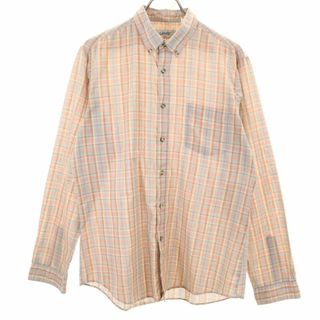 リーバイス(Levi's)のリーバイス 80ｓ ヴィンテージ チェック 長袖 ボタンダウンシャツ L レッド系 Levi's メンズ 古着 【240418】 メール便可(シャツ)