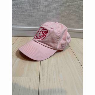 ニューエラー(NEW ERA)の即完売 ニューエラ オリンオンズ ロッテ コラボ ピンク キャップ 刺繍(キャップ)