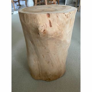 チーク総無垢スツール　MAZ 30 FLOWER VASE　