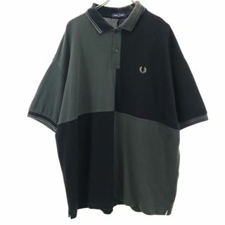 フレッドペリー(FRED PERRY)のフレッドペリー 半袖 ポロシャツ XL グレー系 FRED PERRY 鹿の子 メンズ 古着 【240418】(ポロシャツ)