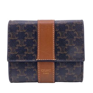 セリーヌ(celine)のセリーヌ CELINE 三つ折り財布
 トリフォールドウォレット ブラウン(財布)