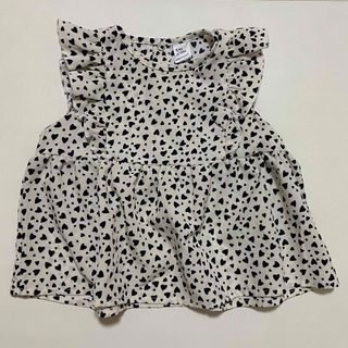 SHEIN ♡柄ブラウス　ノースリーブ(シャツ/カットソー)