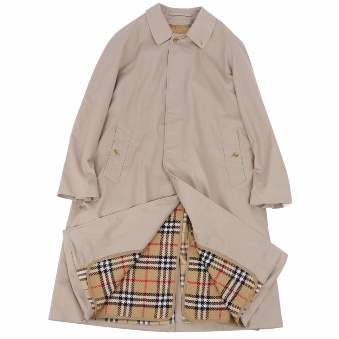 BURBERRY(バーバリー)の美品 Vintage バーバリー Burberrys コート ステンカラーコート バルマカーンコート ライナー付き 英国製 アウター メンズ 52(L相当) ベージュ メンズのジャケット/アウター(ステンカラーコート)の商品写真