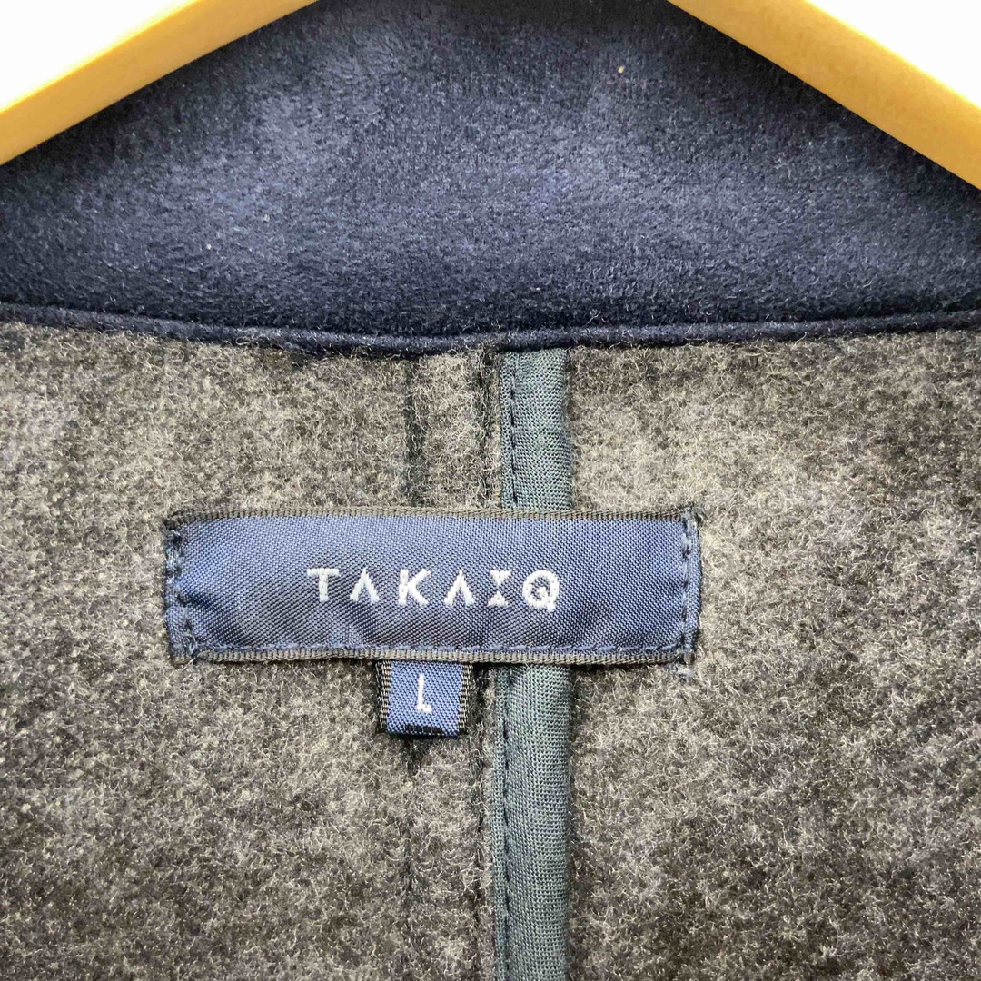 TAKA-Q(タカキュー)のTAKA-Q タカキュー メンズ ブルゾン ニット ネイビー 裏起毛 メンズのジャケット/アウター(ブルゾン)の商品写真