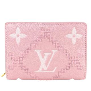 ルイヴィトン(LOUIS VUITTON)のルイヴィトン LOUIS VUITTON 二つ折り財布
 モノグラム アンプラント ブロデリー ポルトフォイユ クレア M81212 ピンク(財布)