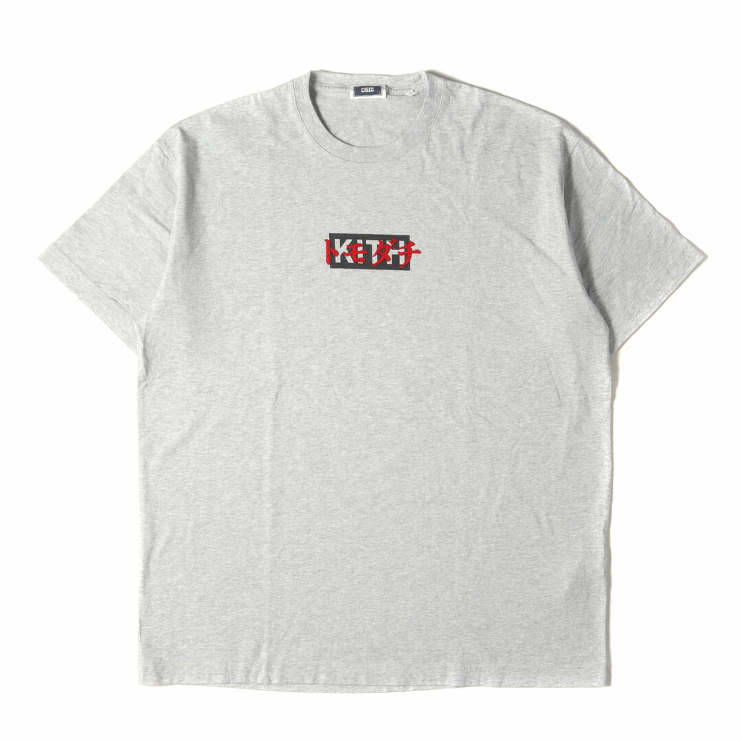 KITH NYC キス ニューヨークシティー Tシャツ サイズ:L 20SS KITH TOKYO オープン記念 トモダチ ボックスロゴ クルーネック 半袖Tシャツ ヘザーグレー トップス カットソー【メンズ】【中古】 メンズのトップス(Tシャツ/カットソー(半袖/袖なし))の商品写真