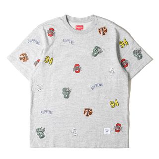 シュプリーム(Supreme)の美品 Supreme シュプリーム Tシャツ サイズ:M 20SS マルチ カレッジロゴ ヘビーウェイト クルーネック 半袖Tシャツ University S/S Top ヘザーグレー トップス カットソー【メンズ】【中古】(Tシャツ/カットソー(半袖/袖なし))