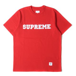 シュプリーム(Supreme)のSupreme シュプリーム Tシャツ サイズ:M 17SS カレッジロゴ ワッペン ヘビーウェイト クルーネック 半袖Tシャツ Collegiate Logo Tee レッド トップス カットソー【メンズ】【中古】(Tシャツ/カットソー(半袖/袖なし))