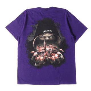 シュプリーム(Supreme)のSupreme シュプリーム Tシャツ サイズ:M 23AW Def Jam Fight for New York パッケージデザイン クルーネック 半袖Tシャツ Fighter Tee パープル トップス カットソー コラボ【メンズ】【中古】(Tシャツ/カットソー(半袖/袖なし))