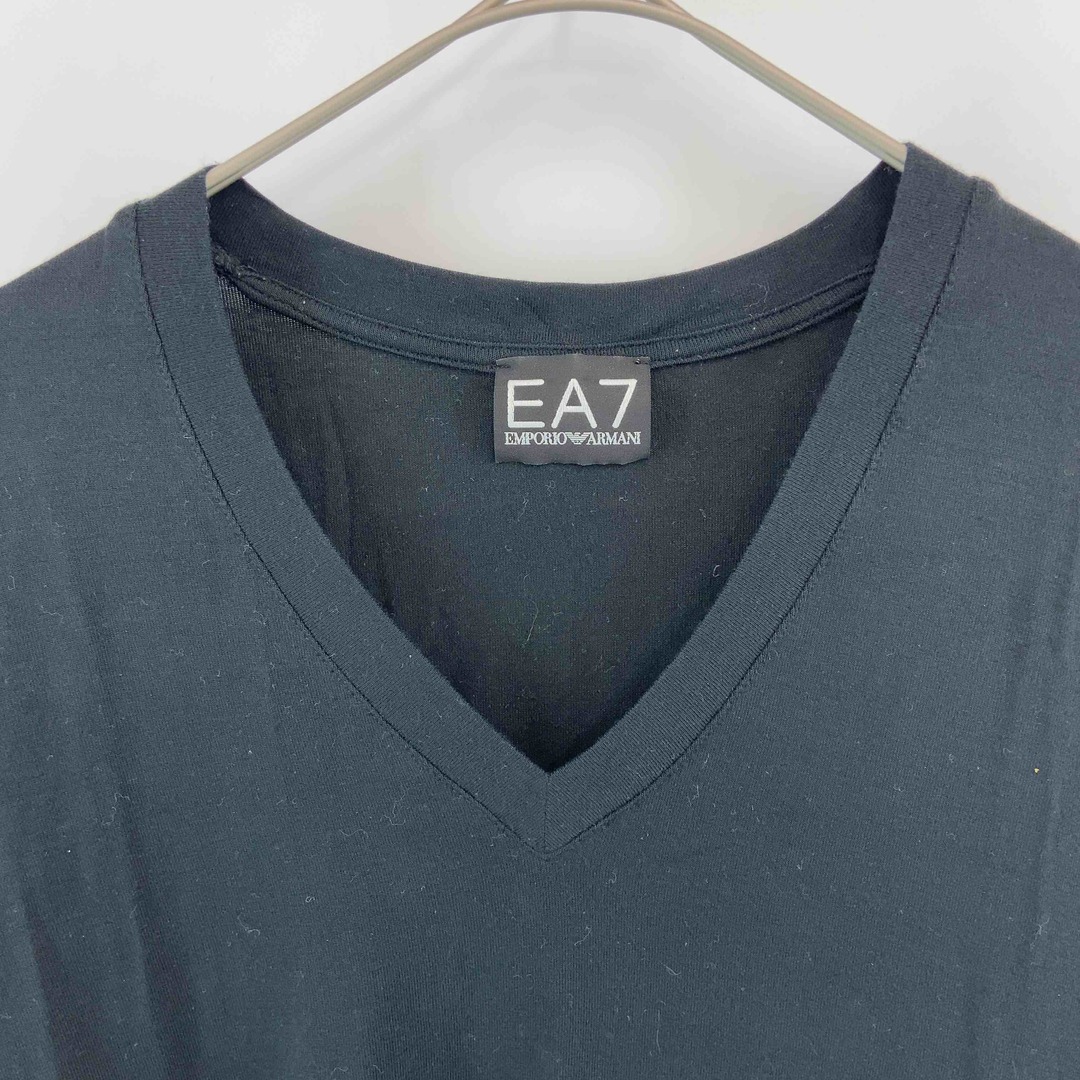 EMPORIO ARMANI エンポリオアルマーニ　黒　ブラック　Vネック　　レディース Tシャツ（長袖） レディースのトップス(Tシャツ(長袖/七分))の商品写真